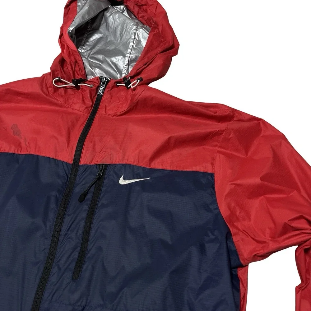 Nike‎ Men's Unlined Lightweight Windbreaker Jacket *Flawed* Sz Large 23 x 28.5